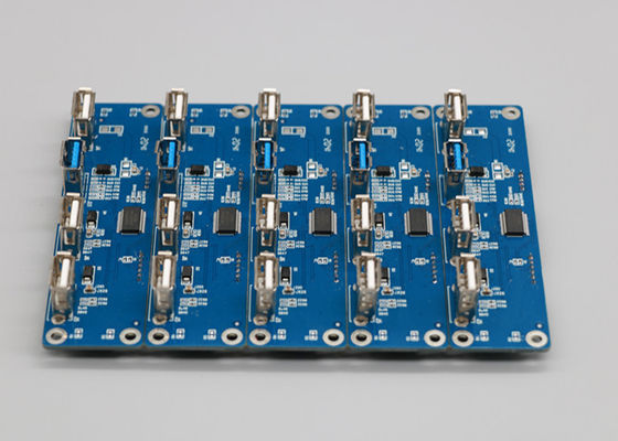 Хорошая цена. FR4 6 собрание платы с печатным монтажом слоя 1.6mm 1OZ голубое Soldermask онлайн