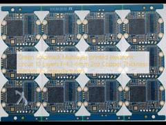 Green Soldmask Multilayer printed electronic circuit 10 Layers Fr4 1-6mm 2oz Copper Thickness electronics manufacturers